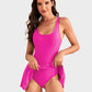 👙 Last Day Special Price £12.99 ! 💃Women's One Piece Tummy Control Tie Knot Swimsuit