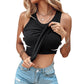 💓Summer Special Price ￡8.99!!🏖️Ribbed Stretchy Tank Top with Shelf Bra