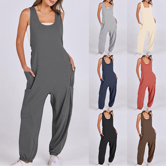 🔥Spring Trend🔥 - Women's Sleeveless Baggy Jumpsuit🎀