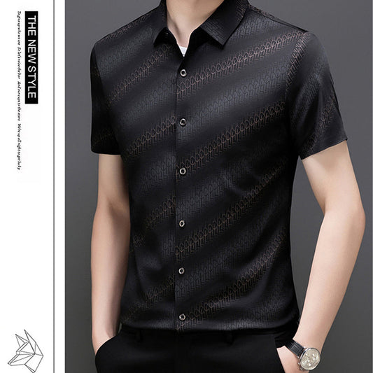 🎉Father‘s Day Promotion 66% OFF🎉Men's Summer Embroidered Business Short-Sleeve Shirt👔