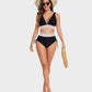 🩱Hot Sale 60% OFF👙2025 High Waisted Tummy Control Color Block Bikini Sets