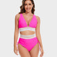 🩱Hot Sale 60% OFF👙2025 High Waisted Tummy Control Color Block Bikini Sets