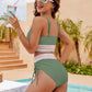 🩱Hot Sale 60% OFF👙2025 High Waisted Tummy Control Color Block Bikini Sets