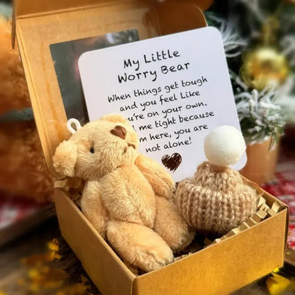 💖Today BUY 1 GET 1 FREE💥Healing Doll Gift🎁Handmade Mini Plush Teddy Bear in Box🐻