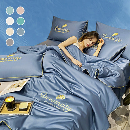 ❄️💕 DIRECT FACTORY SALE 49% OFF! 🧊Washable and cool four-piece bedding set✨Newly upgraded 2026👑