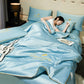 ❄️💕 DIRECT FACTORY SALE 49% OFF! 🧊Washable and cool four-piece bedding set✨Newly upgraded 2026👑