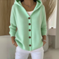 🔥✨Women Cotton Plain Long Sleeve Comfy Casual Cardigan