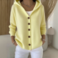 🔥✨Women Cotton Plain Long Sleeve Comfy Casual Cardigan