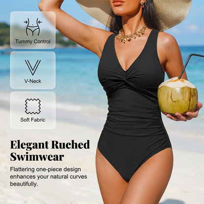 👙Last Day Promotion - Only £13.99!!👚Women's Tummy Control One-Piece Swimsuit🔥