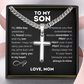 🕊️✝️BUY 1 GET 1 FREE🔥-Men's Stainless Steel Cross Pendant Necklace – Classic Symbol, Strong & Lasting