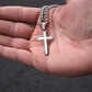 🕊️✝️BUY 1 GET 1 FREE🔥-Men's Stainless Steel Cross Pendant Necklace – Classic Symbol, Strong & Lasting
