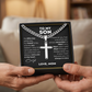 🕊️✝️BUY 1 GET 1 FREE🔥-Men's Stainless Steel Cross Pendant Necklace – Classic Symbol, Strong & Lasting