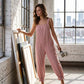 🥳2026 HOT SALE🥳 50% OFF!💞Women's Casual Striped Spaghetti Strap Jumpsuit