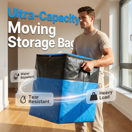 📦Last Day Special Price:£7.99!!!🧳 Collapsible Storage and Moving Bag – Heavy-duty handles & zippered closure – Folds flat, perfect for moving, travel or closet organization – reusable & easy to clean 🏠