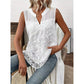 🌊SUMMER HOT SALE 50% OFF 💖Women’s Chic Floral Lace Sleeveless Shirt