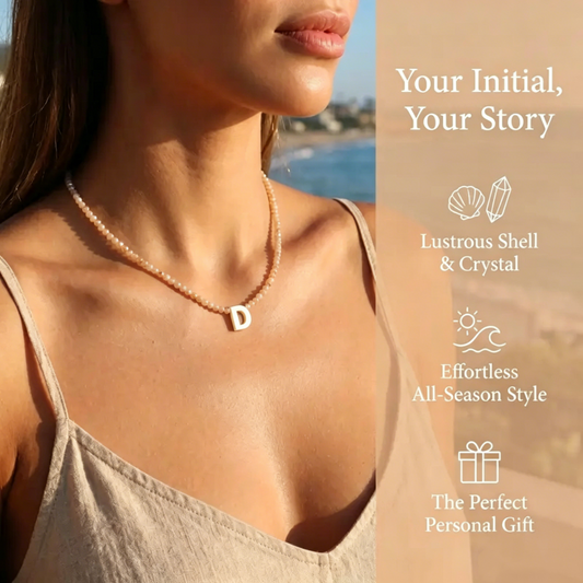 📢📢💖BUY 1 GET 1 FREE -!!⏰Romantic Initial Beaded Choker Necklace