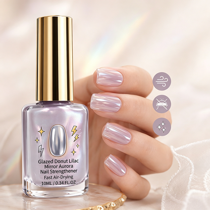 🏆🔥LAST DAY BUY 1 GET 1 FREE📢49% OFF !! ⏰Lilac Glossy Mirror Nail Strengthener
