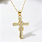 🏆 Last Day Special Price £6.99⏰Women's Sparkling Twisted Knot Cross Pendant Necklace✝️📿