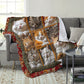 ⏰Christmas Sale🎁Last Day Sale: £9.99!! 🐱💤 Cozy 9‑Panel Sleeping Cats Blanket – Ultra‑Soft Flannel, Reversible Design, Perfect for Sofa, Bed & Travel 🌙✨