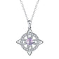 🎁💥LAST DAY SALE 50% OFF!!🔮Mystical Birthstone Witches Knot Necklace – Natural Crystal💞Protect Your Loved Ones