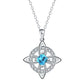 🎁💥LAST DAY SALE 50% OFF!!🔮Mystical Birthstone Witches Knot Necklace – Natural Crystal💞Protect Your Loved Ones