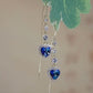 🥳2026 HOT SALE🥳💞50K+ SOLD!🛍️ 50% OFF – Delicate Heart Earrings with Blue Crystals – Fine Gradient Design, Premium Look & Elegant – for a Stylish Appearance 💙✨