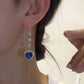 🥳2026 HOT SALE🥳💞50K+ SOLD!🛍️ 50% OFF – Delicate Heart Earrings with Blue Crystals – Fine Gradient Design, Premium Look & Elegant – for a Stylish Appearance 💙✨