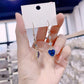 🥳2026 HOT SALE🥳💞50K+ SOLD!🛍️ 50% OFF – Delicate Heart Earrings with Blue Crystals – Fine Gradient Design, Premium Look & Elegant – for a Stylish Appearance 💙✨