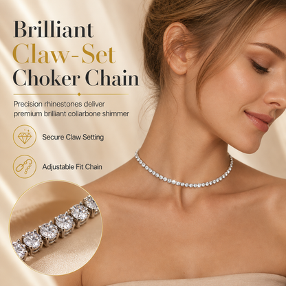 🏆🔥LAST DAY BUY 1 GET 1 FREE💖Elegant Rhinestone Choker Necklace for Women